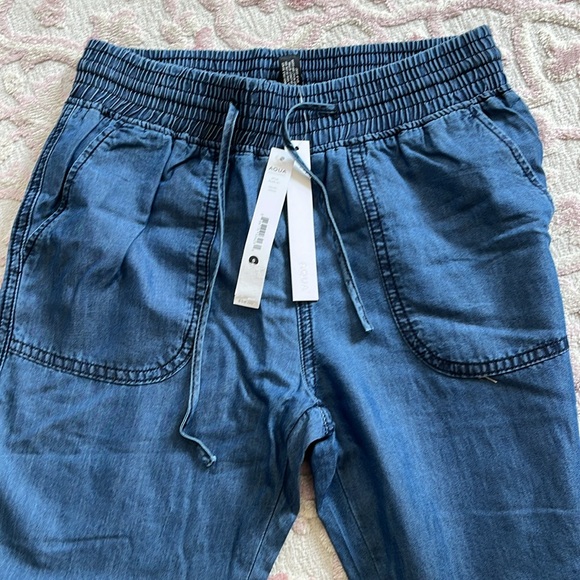 Aqua. Draw string pants. Small - Picture 3 of 3